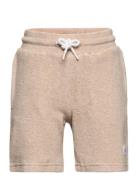 Casual Terry Shorts - Gots/Vegan Bottoms Shorts Beige Knowledge Cotton Apparel