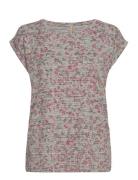 Sc-Galina Tops T-shirts & Tops Short-sleeved Multi/patterned Soyaconcept