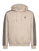 3-Stripes Hoody Tops Sweatshirts & Hoodies Hoodies Beige Adidas Originals