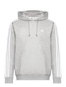 3-Stripes Hoody Tops Sweatshirts & Hoodies Hoodies Grey Adidas Originals