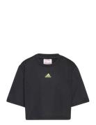 Jg D Crop T Sport T-Kortærmet Skjorte Black Adidas Sportswear