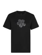 W Aop Tee Sport T-shirts & Tops Short-sleeved Black Adidas Sportswear