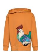 Sgbowie Rooster Hoodie Tops Sweatshirts & Hoodies Hoodies Orange Soft Gallery