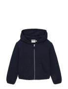 Cropped Hoodie Sweatjacket Tops Sweatshirts & Hoodies Hoodies Blue Tom Tailor