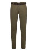 Aop Superflex Chino Pants Bottoms Trousers Chinos Khaki Green Lindbergh