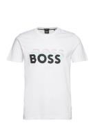 Tessler 187 Tops T-Kortærmet Skjorte White BOSS