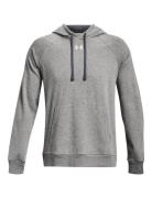 Ua Rival Fleece Hoodie Sport Sweatshirts & Hoodies Hoodies Grey Under Armour