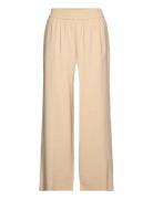 Vmcarmen Hw Wide Pull-On Pant Noos Bottoms Trousers Wide Leg Beige Vero Moda