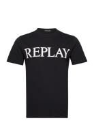 T-Shirt Regular Pure Logo Tops T-Kortærmet Skjorte Black Replay