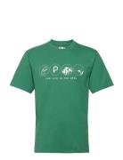 Multi Symbols T-Shirt Tops T-Kortærmet Skjorte Green Penfield