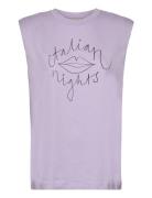 Teri Tops T-shirts & Tops Sleeveless Purple Stella Nova