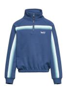 Levi's Meet And Greet Quarter-Zip Top Tops Sweatshirts & Hoodies Sweatshirts Blue Levi's