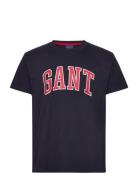 Md. Gant T-Shirt Tops T-Kortærmet Skjorte Navy GANT
