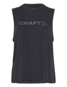 Core T Bi-Blend Tank Top W Sport T-shirts & Tops Sleeveless Black Craft