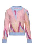Koglottie Ls Jq O-Neck Cp Knt Tops Knitwear Pullovers Pink Kids Only