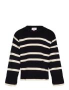 Vmsaba Ls O-Neck Pullover Ga Girl Noos Tops Knitwear Pullovers Black Vero Moda Girl