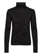 Pollux Adenau Blouse Tops T-shirts & Tops Long-sleeved Black Mads Nørgaard