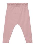 Pants W. Frills, Powder Bottoms Trousers Pink Smallstuff