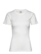 Pointella Trixa Tee Tops T-shirts & Tops Short-sleeved White Mads Nørgaard