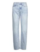 High Rise Straight Bottoms Jeans Straight-regular Blue Calvin Klein Jeans