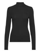 Srfenja Rollneck Top Tops T-shirts & Tops Long-sleeved Black Soft Rebels