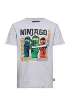 Lwtaylor 331 - T-Shirt S/S Tops T-Kortærmet Skjorte Grey LEGO Kidswear