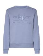 Reg Tonal Shield C-Neck Sweat Tops Sweatshirts & Hoodies Sweatshirts Blue GANT