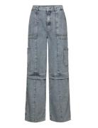 2Nd Edition Carto Tt - Ocean Blue D Bottoms Jeans Wide Blue 2NDDAY