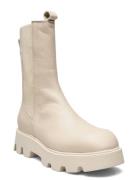 Biageena Chelsea Boot Crust Shoes Boots Ankle Boots Ankle Boots Flat Heel Cream Bianco