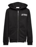 Blake Zipper Hoodie Kids Tops Sweatshirts & Hoodies Hoodies Black Les Deux