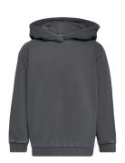 Hoodie With Back Print Tops Sweatshirts & Hoodies Hoodies Grey Tom Tailor