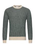 Slhrai Ls Knit Crew Neck Noos Tops Knitwear Round Necks Khaki Green Selected Homme