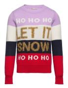 Kogxmas Snow O-Neck Knt Tops Knitwear Pullovers Multi/patterned Kids Only