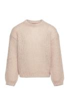 Kognewnordic Life Ls O-Neck Knt Tops Knitwear Pullovers Cream Kids Only
