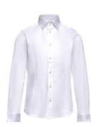 Jprparma Shirt L/S Noos Jnr Tops Shirts Long-sleeved Shirts White Jack & J S