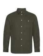 Regular Fit 26-Wales Corduroy Shir Tops Shirts Casual Green Knowledge Cotton Apparel