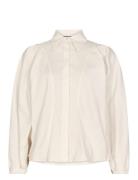 Mmadia 3/4 Shirt Tops Shirts Long-sleeved White MOS MOSH
