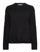 Mschceara Hope Raglan Pullover Tops Knitwear Jumpers Black MSCH Copenhagen