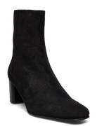 Praia Black Suede Shoes Boots Ankle Boots Ankle Boots With Heel Black ATP Atelier
