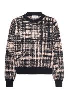 Rodebjer Fiore Check Tops Knitwear Jumpers Black RODEBJER