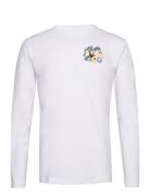 Mel Wizard Badge Long Sleeve Tops T-Langærmet Skjorte White Double A By Wood Wood