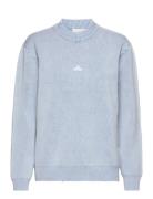 W. Hanger Knit Crew Tops Sweatshirts & Hoodies Sweatshirts Blue HOLZWEILER