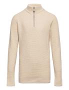 Jprblaarthur Knit Half Zip Ch Jnr Tops Knitwear Pullovers Beige Jack & J S