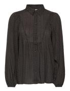 Fqadney-Blouse Tops Blouses Long-sleeved Black FREE/QUENT