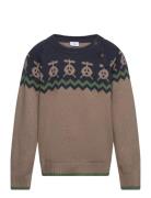 Porter - Pullover Tops Knitwear Pullovers Multi/patterned Hust & Claire