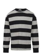 Striped Long Sleeves T-Shirt Tops T-shirts Long-sleeved T-Skjorte Multi/patterned Mango