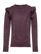 Tnfarah L_S Tee Tops T-shirts Long-sleeved T-Skjorte Purple The New