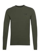T-Shirts Tops T-Langærmet Skjorte Khaki Green EA7