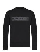 Essential Sp Crew Tops Sweatshirts & Hoodies Sweatshirts Black Hackett London