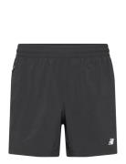 Athletics Stretch Woven Short 5" Sport Shorts Sport Shorts Black New Balance